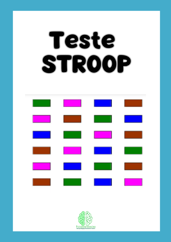 TESTE STROOP CORES/STROOP VICTÓRIA