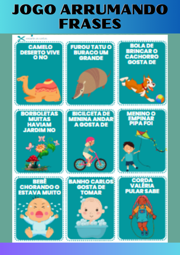 Jogo arrumando frases - Image 2