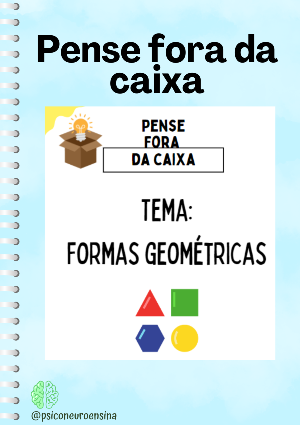 Pensando fora da caixa figuras geométricas