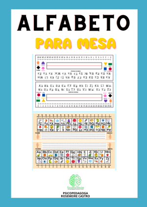 Alfabeto para mesa