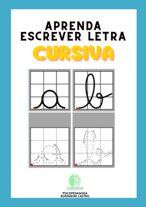 Aprenda letra cursiva