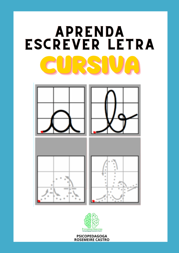 Aprenda letra cursiva
