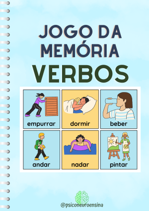 Jogo da memória verbos
