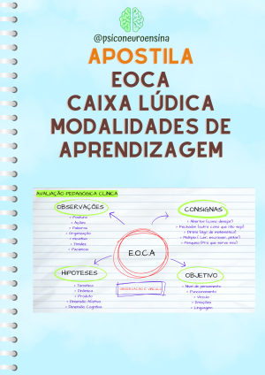 EOCA- CAIXA LÚDICA e MODALIDADES DE APRENDIZAGEM- APOSTILA