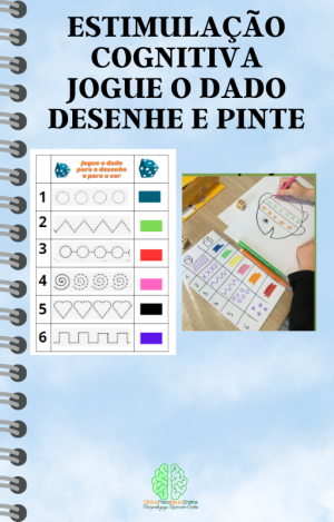 Estimulação Cognitiva jogue o dado e pinte