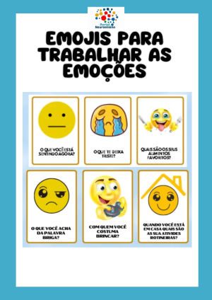 EMOJIS PARA TRABALHAR AS EMOÇÕES