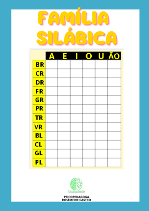 Família silábica para preencher