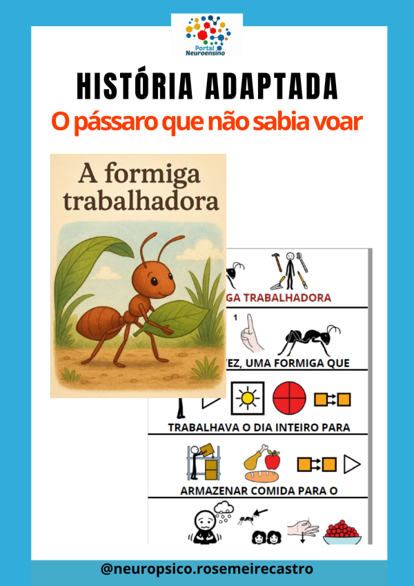 História adaptada: A formiga trabalhadora.