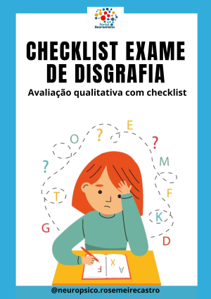 Checklist exame de DISGRAFIA