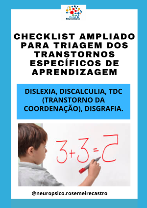 Checklist Ampliado para Triagem dos Transtornos Específicos de Aprendizagem