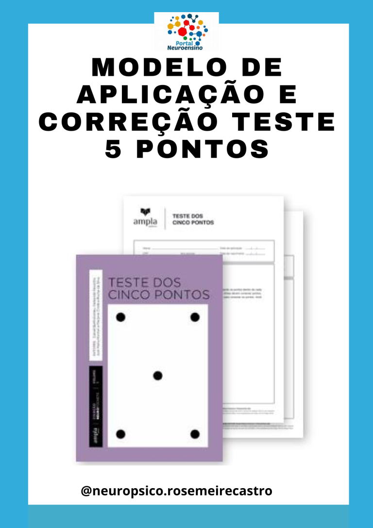 Modelo de aplicação e correção teste 5 pontos – Portal Neuro Ensino