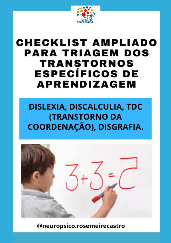 Checklist Ampliado para Triagem dos Transtornos Específicos de Aprendizagem